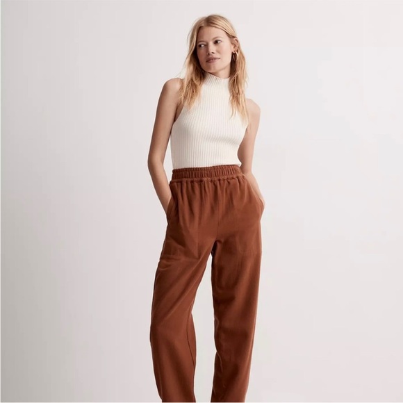 Madewell Huston Pull-On Tapered Pants size Large - Picture 2 of 9